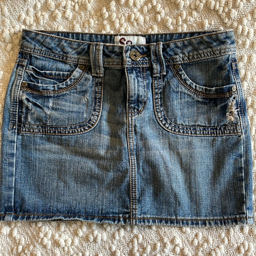 Jean Mini Skirt by SO size 5